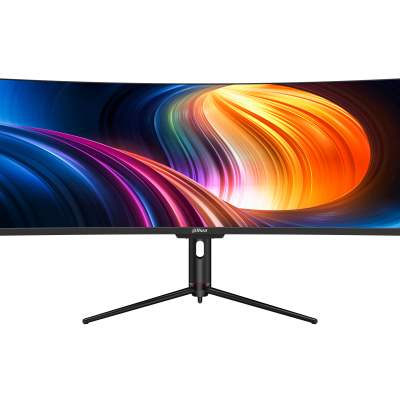 Dahua 49" DQHD Gaming Monitor 32:9 ultra-wide screen 1800R curvature 99% sRGB and 85% NTSC 120HZ Refresh Rate USB-C port 65 W power output RJ-45 port DP 1.4 (5120 × 1440@120 Hz) HDMI 2.1 TMDS