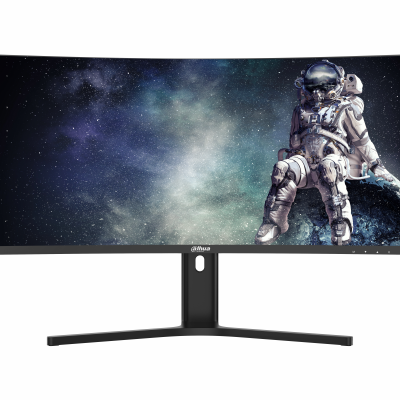 Dahua 34" WQHD Gaming Monitor 3440 × 1440p Resolution(2K) 200HZ Refresh Rate 1500R exquisite curvature 120% sRGB, 85% NTSC, 85% DCI-P3, 85% Adobe RGB Adaptive sync 1ms Response Time