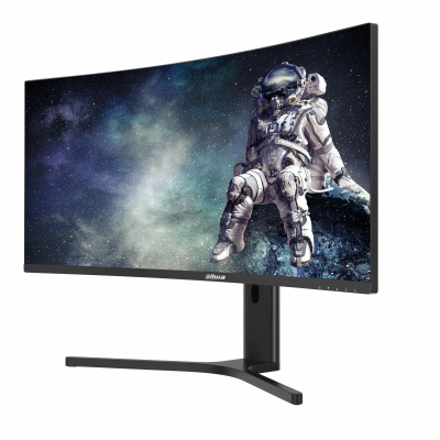Dahua 34" WQHD Gaming Monitor 3440 × 1440p Resolution(2K) 200HZ Refresh Rate 1500R exquisite curvature 120% sRGB, 85% NTSC, 85% DCI-P3, 85% Adobe RGB Adaptive sync 1ms Response Time