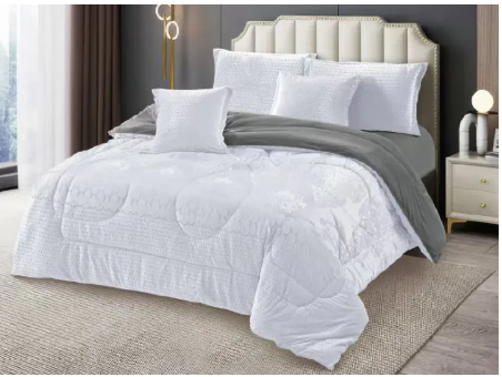 [ GRAB IT AT LOW PRICE+ ADDED OFFERS 🤩🤩✨ !!! ]6pcs Set 6×7 Heavy Silk Duvet with 1 Bedsheet, 2 Standard Pillowcases & 2 Throw Pillowc