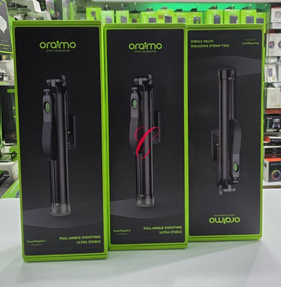 📸 Capture Like a Pro with the Oraimo SmartTripod 2! 🎥✨

Say goodbye to shaky videos and missed angles! The OLS-201A 360° Gimbal Stabilizer gives you smooth, cinematic shots with auto-tracking and pa