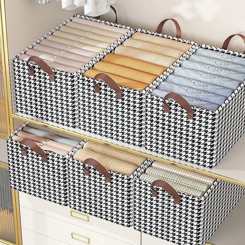 Non-woven checked Wardrobe Clothes Organizer/Jeans Organizer/Trousers Organizer