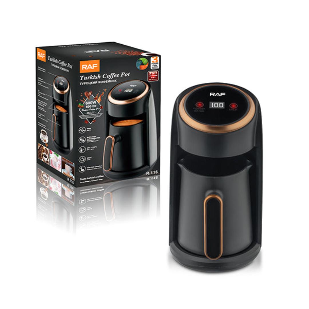 PREMIUM Turkish Instant Coffee Pot Turkish Coffee Pot RAF Electric Coffee Machine Easy Maker Turkish Coffee Cordless Electric Pot AC 220~240V 600W Portable For Office Home Café Travel