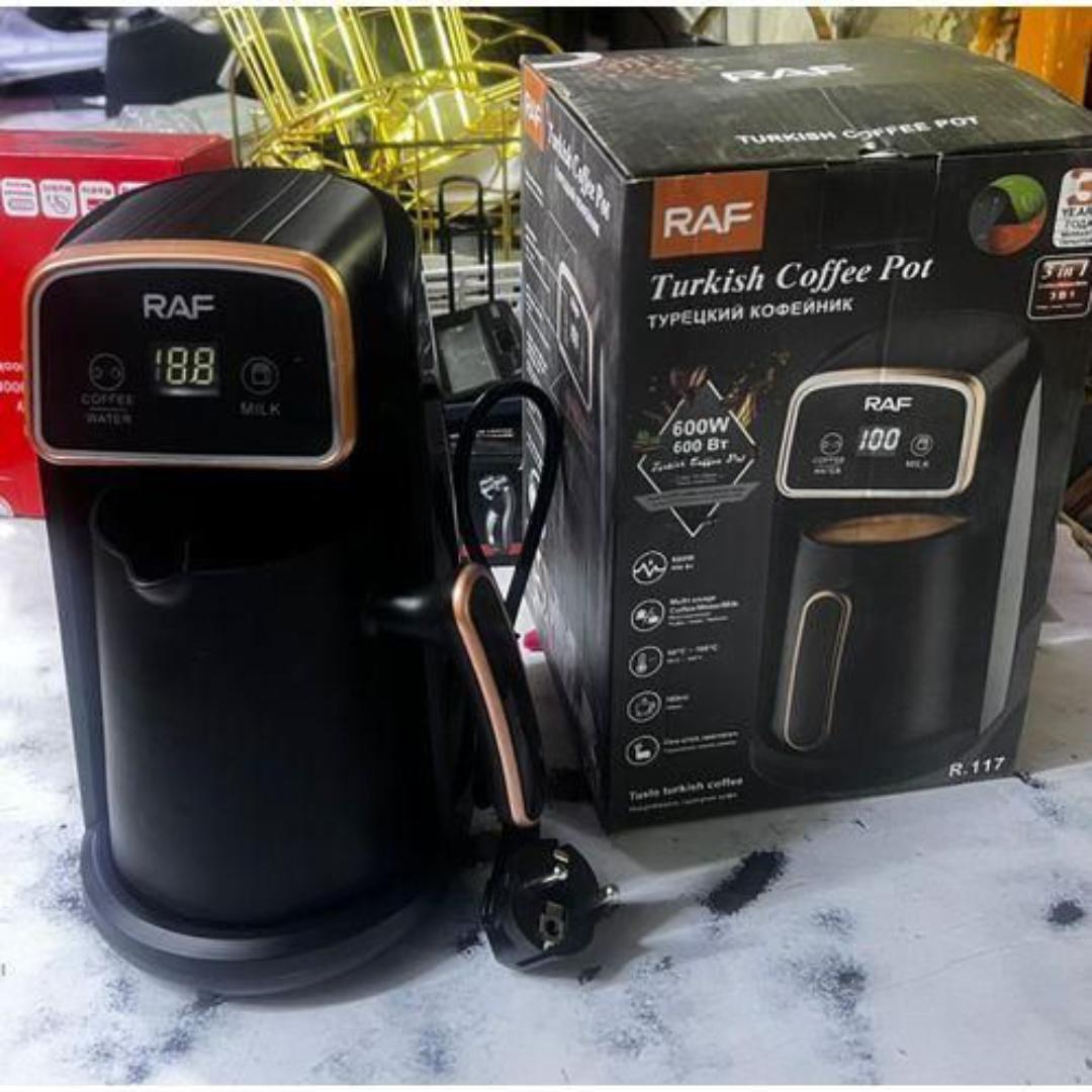 PREMIUM Turkish Instant Coffee Pot Turkish Coffee Pot RAF Electric Coffee Machine Easy Maker Turkish Coffee Cordless Electric Pot AC 220~240V 600W Portable For Office Home Café Travel