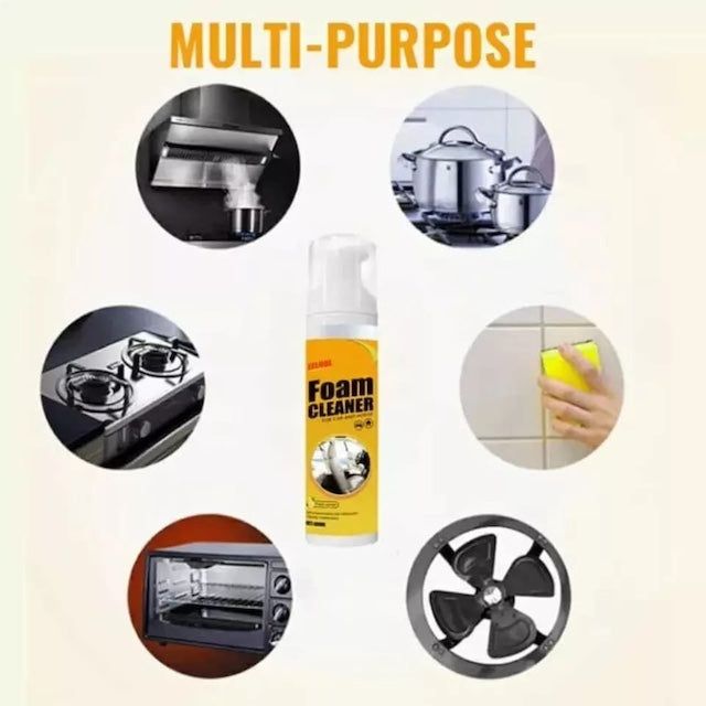 Foam cleaner 100mls multipurpose,Multi-purpose foam cleaner: Multi-purpose foam cleaner can effectively remove grease, dirt, stubborn stains, nourish the surface and keep it clean and fresh.