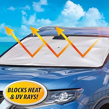 WINDSCREEN COVER CAR DASHBOARD UMBRELLA SUNVISOR CAR WINDSHIELD SUN SHADE UV RAYS AND HEAT SUN VISOR PROTECTOR FOLDABLE REFLECTOR UMBRELLA BRELLA SHIELD