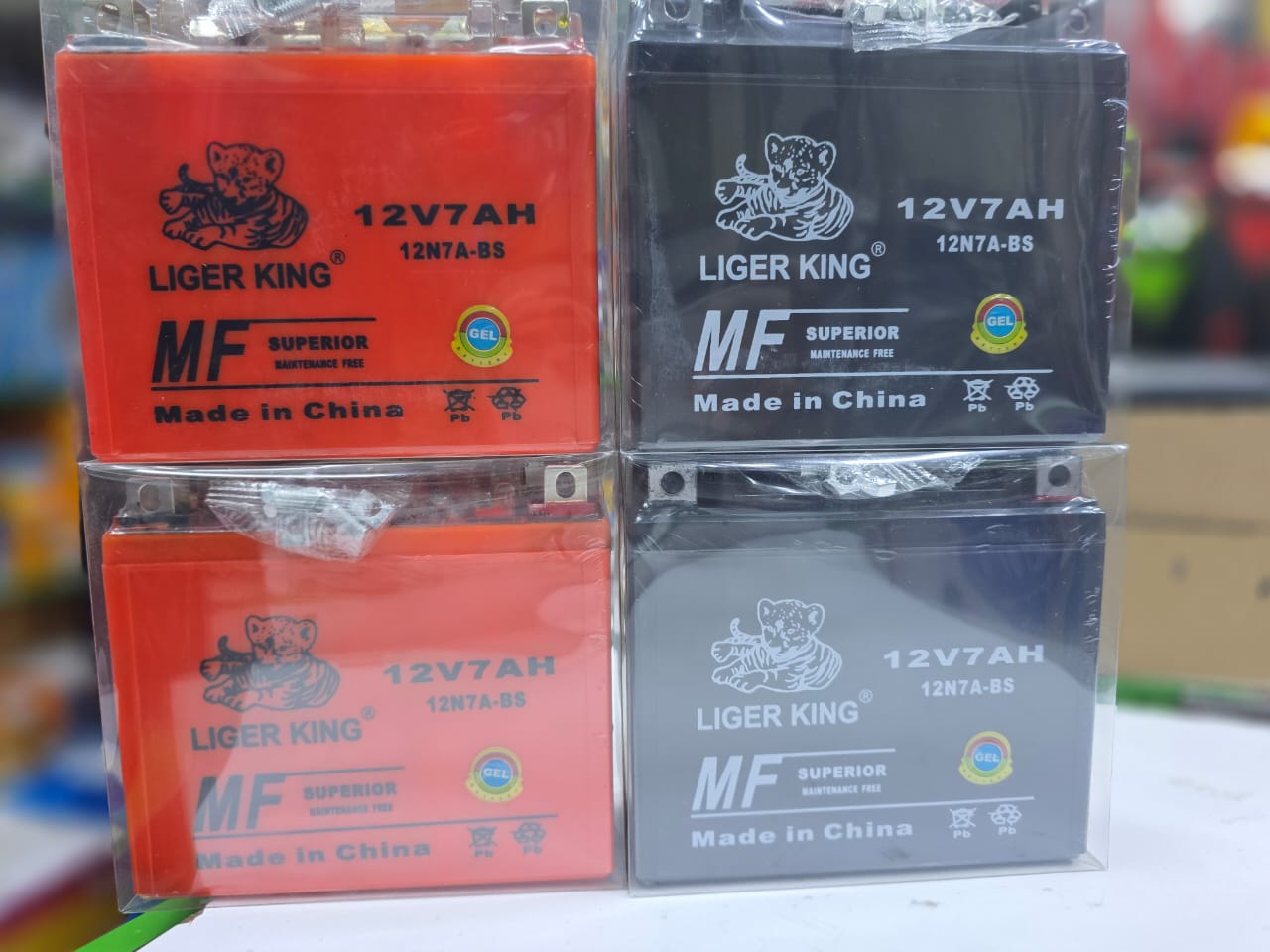 12V 7Ah sealed rechargeable battery, branded Liger King, model 12N7A-BS. It’s a maintenance-free (MF) gel/lead-acid battery commonly used in motorcycles and small power systems.