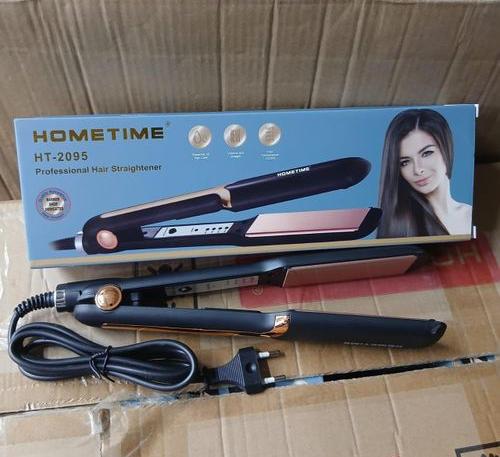 New Arrival Professional HomeTime 2 In 1 Hair Straightener and Hair Curler with  Temperature Settings Wide Plate Hair Flat Iron for Home DIY Use for Both Wet and Dry