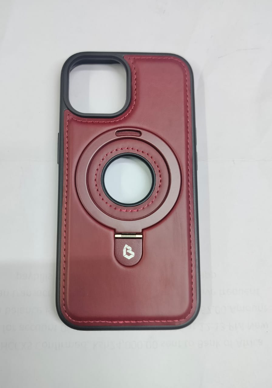 IPHONE 16 PRO/ 16 PROMAX/ 16/ IP 12PRO, IP 12PROMAX, IPH 15, IPH 15 PRO, IPH 15 PROMAX, IPH 14, IPH 14PRO, IPH 14 PROMAX,IPH 13,IPH 13PRO,IPH 13PROMAX MAGNETIC LEATHER BACK CASE WITH STAND AND HOLDER