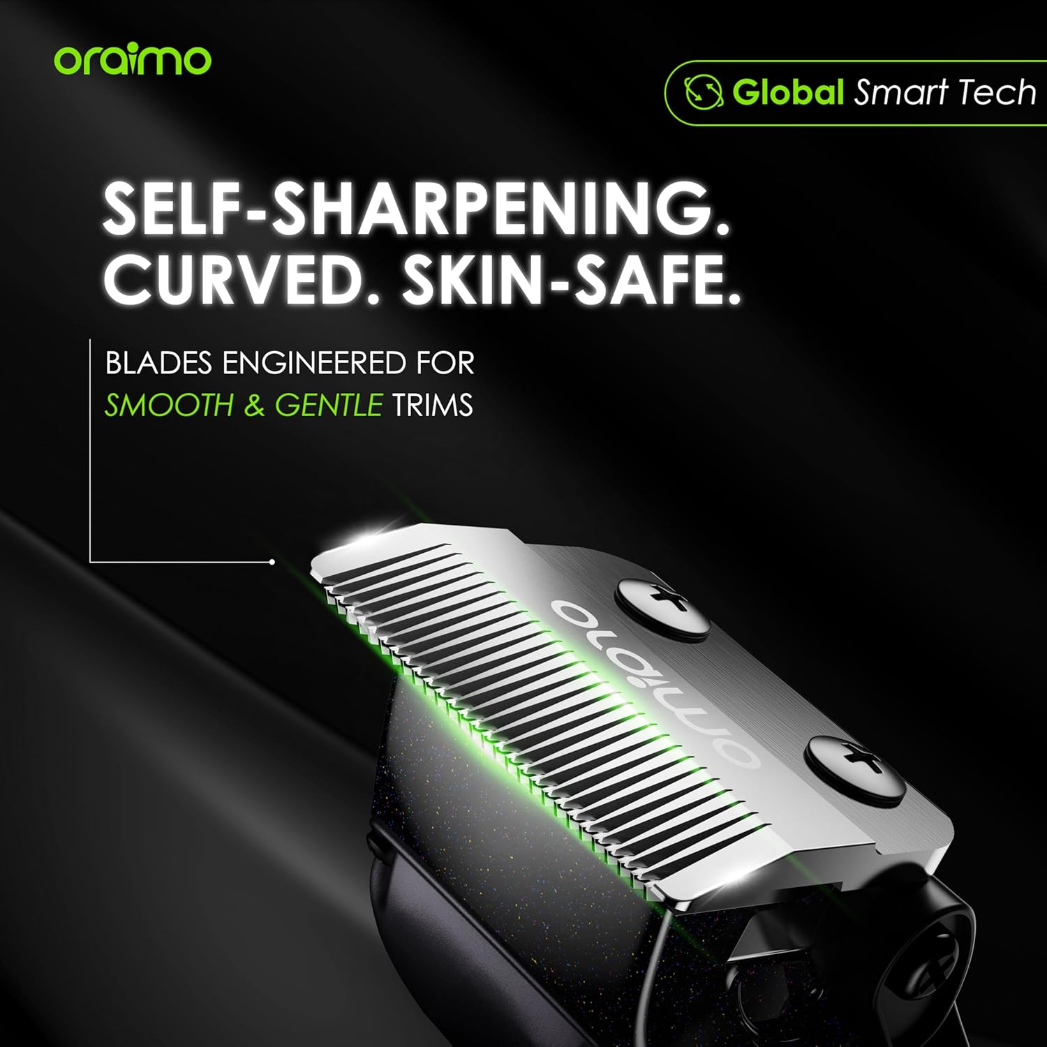 Smart Clipper Cordless Hair Clipper | Professional & Personal Grooming | Zero Gap Adjustable Self-Sharpening Blades | 150-Min Runtime | Full Body Trimmer with 4 Guide Combs (OPC-CL30C)