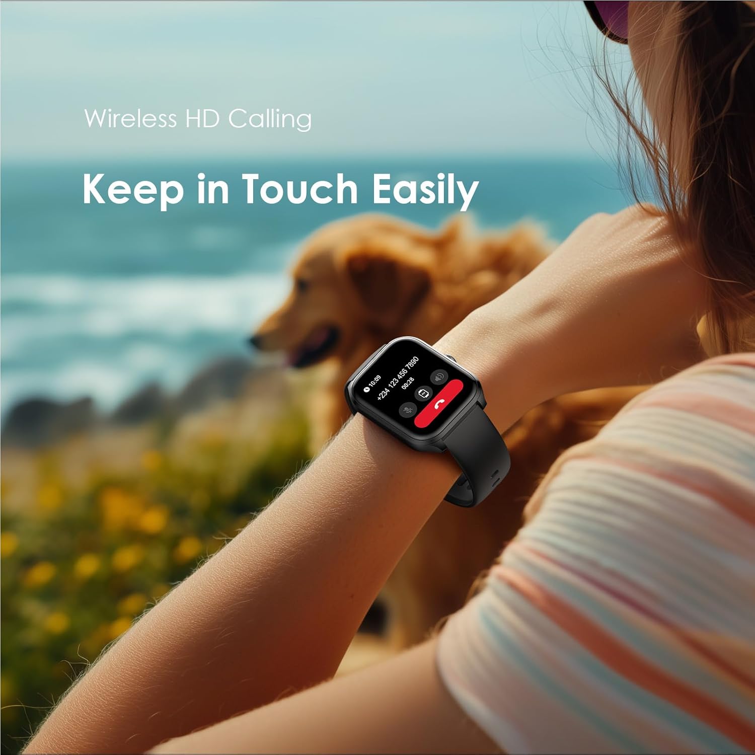 Smart Watch，2.01" HD Screen,IP68 Waterproof Fitness Watch,Long battery life,105+ Sports Trackers,Health tracking,Call Message Notification,Compatible with Android and iOS Nova 2 Lite OSW-814L