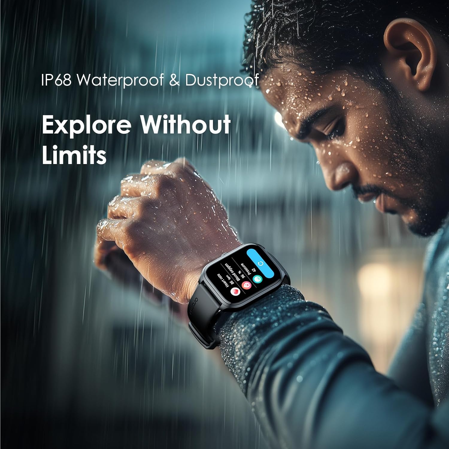 Smart Watch，2.01" HD Screen,IP68 Waterproof Fitness Watch,Long battery life,105+ Sports Trackers,Health tracking,Call Message Notification,Compatible with Android and iOS Nova 2 Lite OSW-814L