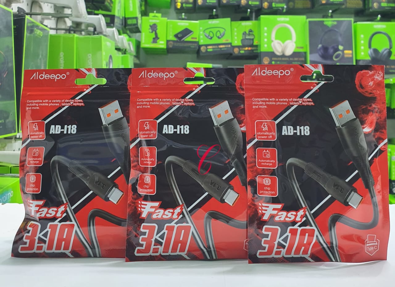 Aldeepo AD-I18 3.1A Type C USB fast data cables