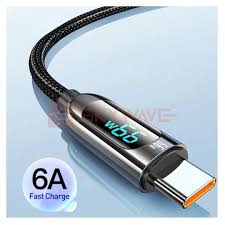 Infinix XDC76A 66W 6A Type C fast charging USB data cable with digital display