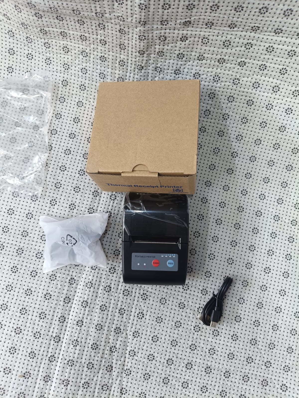 Bluetooth Printer Mini Portable 58mm with Type-C Wireless Portable Printer