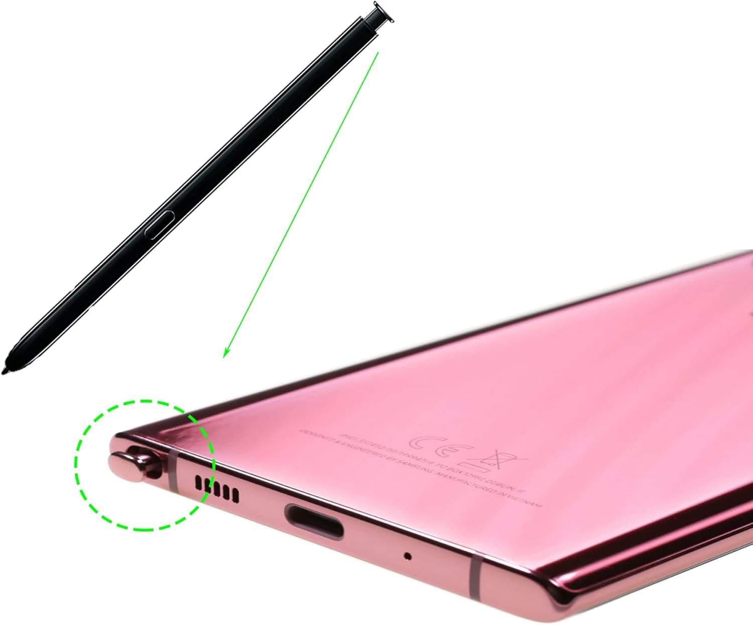 Galaxy Note 10 Stylus Pen Replacement for Samsung Galaxy Note 10 Lite 5G Touch S Pen(without Bluetooth) (Red)