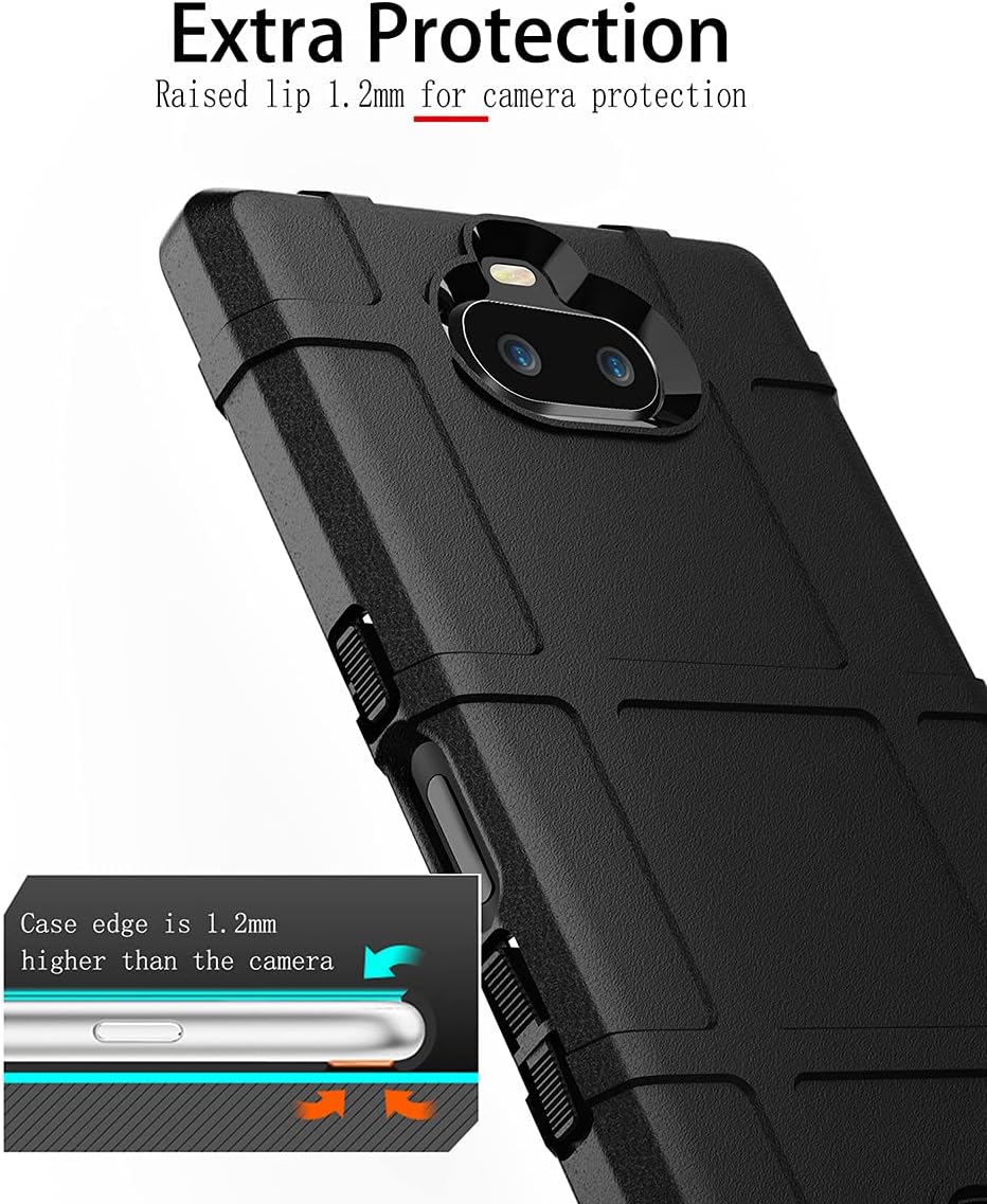 Case for Sony Xperia 10 Phone Cover, Durable TPU Sturdy Bumper Cover Shockproof Full Body with Non-Slip Comfortable Feel-Slip Cover for Sony Xperia 10