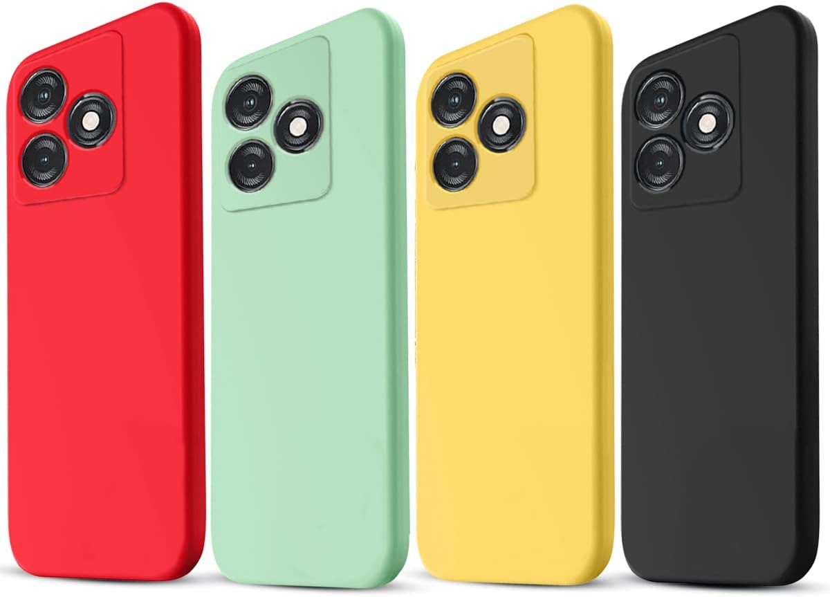 Case for Tecno Spark slim, Liquid Silicone Protective Phone Case for Tecno Spark slim with Silicone Lanyard, Slim Thin Soft Shockproof Cover