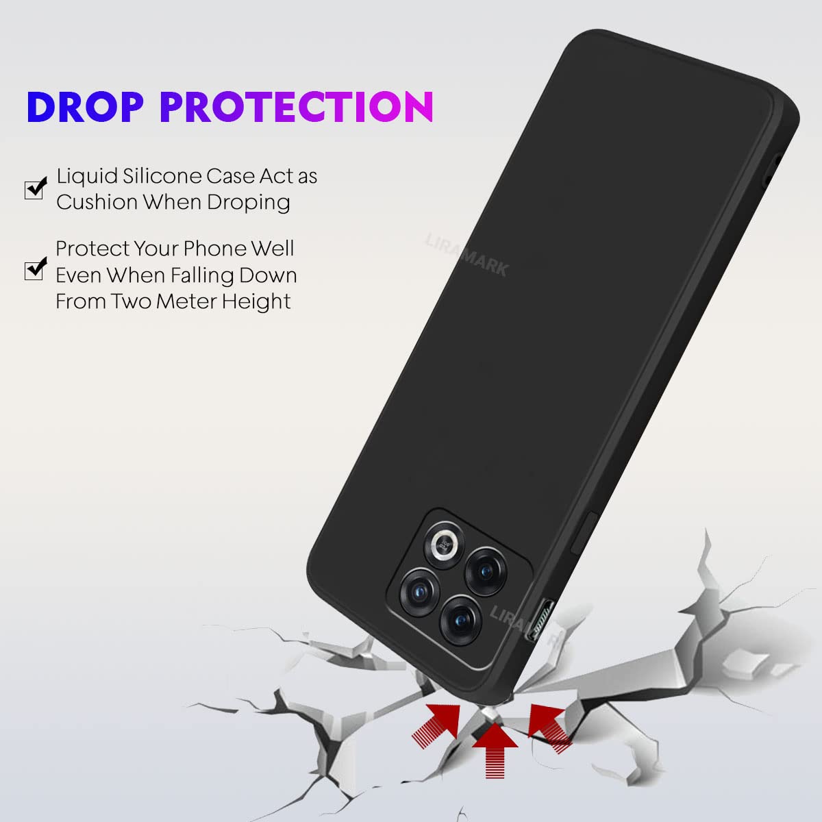 Silicone Soft Back Cover Case for OnePlus 10 Pro 5G / 1+10 Pro 5G (Silicone Black)