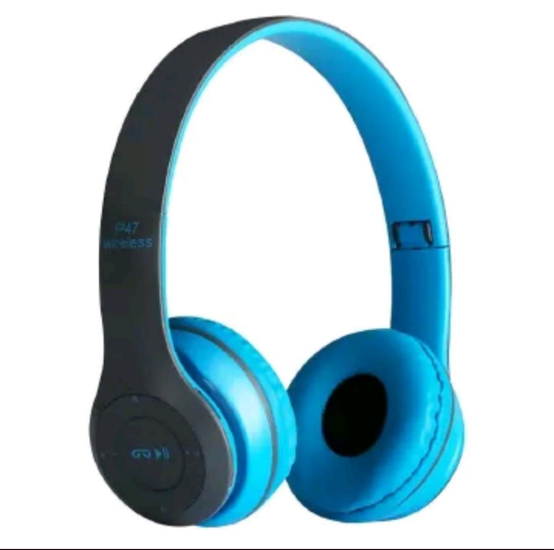 P47 Wireless Headphone With Microphone Foldable Headsets Bass HiFi Sound Music Stereo Earphone For Smartphones TV Game High Quality P47 Wireless Bluetooth Headphone Speaker Red Blue Black Green