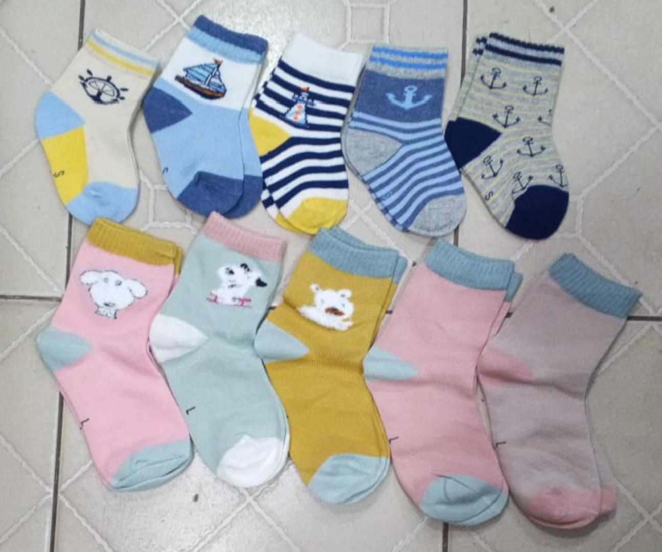 12PAIRS/1DOZEN PURE COTTON KIDS SOCKS baby infant socks SIZES FROM NEWBORNS TO 15 Years Soft Breathable Comfortable Anti-Slip Non-Skid For Safety As Babies begin to Crawl or Walk  Both Boys & Girls