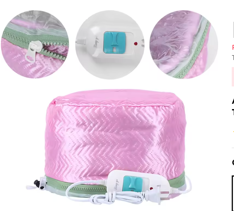 Thermal Treatment Hair Cap Heating Electric Hair Cap Nourishing Hair Mask Baking Oil Cap Hair Dryer Heat Hat Hair Care.