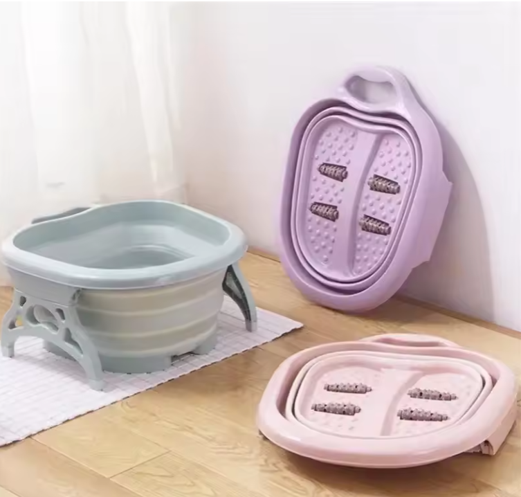Foldable Footbath Massage Bucket Soaking Bucket Folding Basin Spa Foot Bath Bucket Household Sauna Bathtub Pedicure Bath Bathtub.