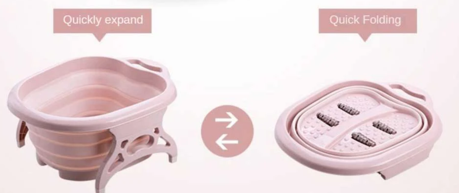 Foldable Footbath Massage Bucket Soaking Bucket Folding Basin Spa Foot Bath Bucket Household Sauna Bathtub Pedicure Bath Bathtub.