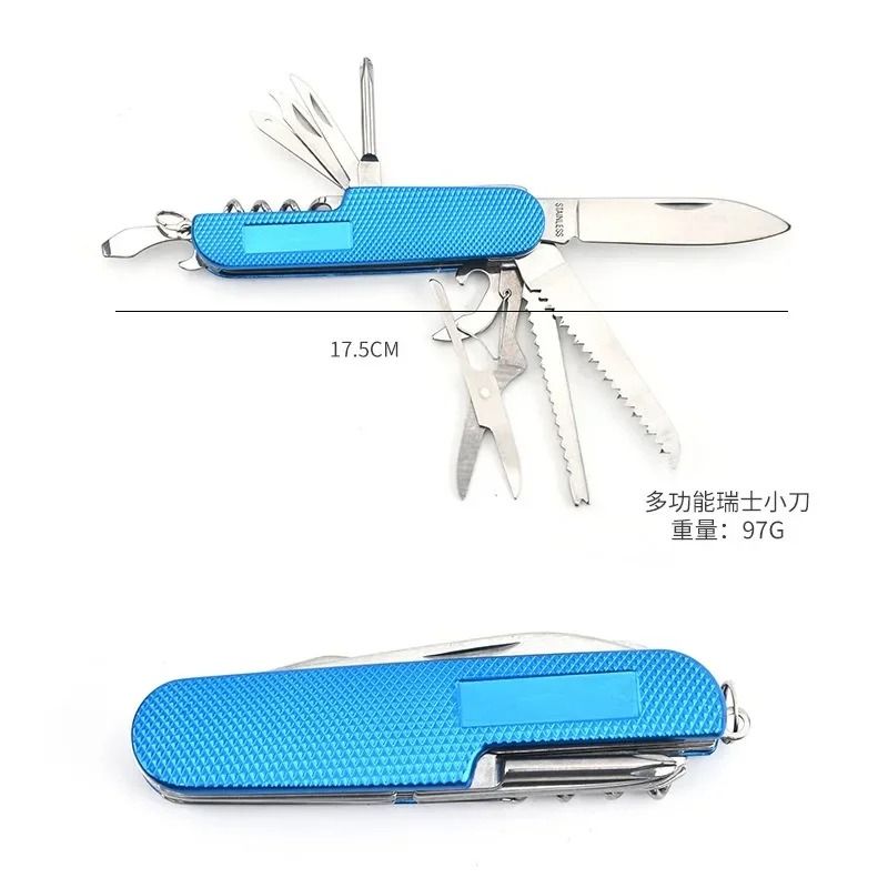 NEW Swiss Knife 11 Multifunctional Folding Army Knife Portable Stainless Steel Pocket Knife Outdoor Camping Emergency EDC Tools
