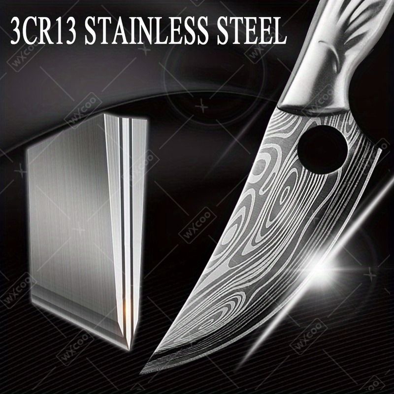 1pc Kitchen Knife 5.5INCH Meat Slicing Knife Kitchen Boning Knife Kitchen Hand Forged Butcher Knife Kitchenware for Kitchen Convenience Utility Butcher Cutting Paring Meat Cleaver Stainless Steel Japa