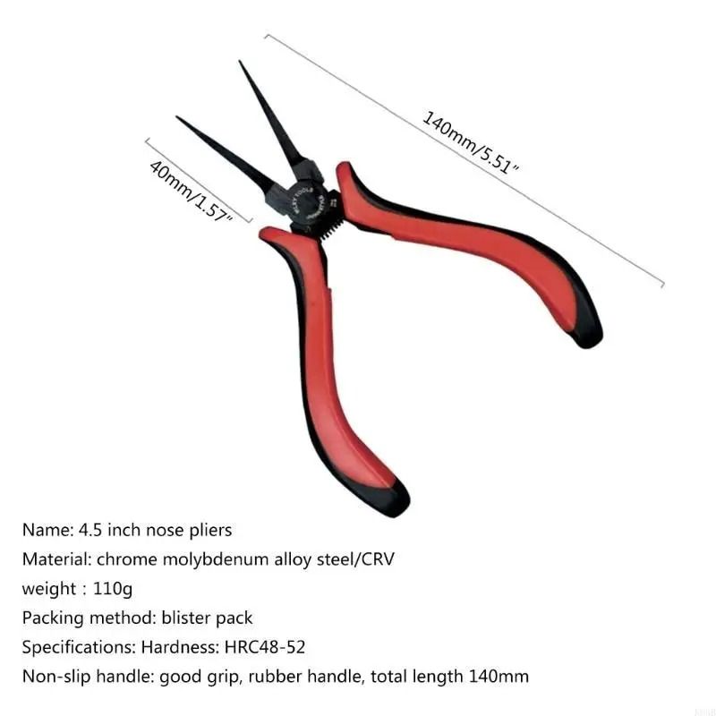 4.5'' Flat Nose Pliers Electrical Tool Clamp Forceps for Jewelry Making Handcraft Craft Beading Beads Pliers hand Tool