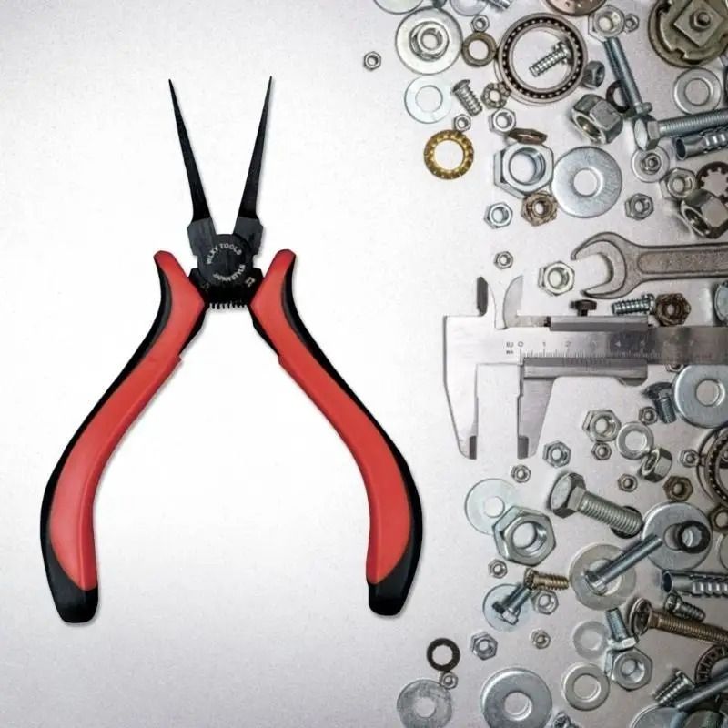 4.5'' Flat Nose Pliers Electrical Tool Clamp Forceps for Jewelry Making Handcraft Craft Beading Beads Pliers hand Tool