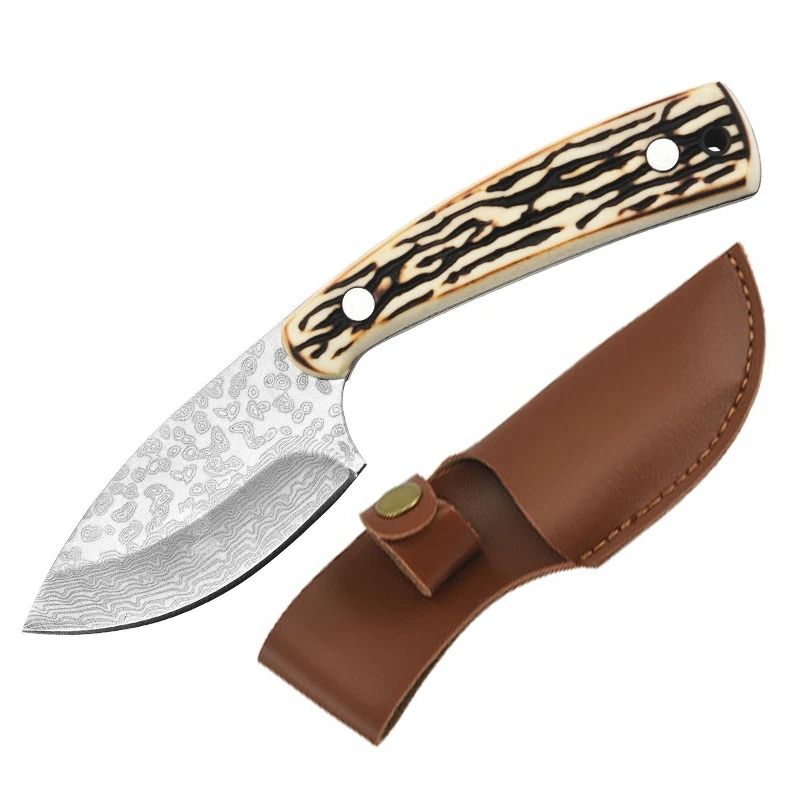 Damascus Pattern Kitchen Meat Cleaver Boning Knife Chef Peeling Fishing  Barbecue Knife Raw Fish Cutter Butcher Knife