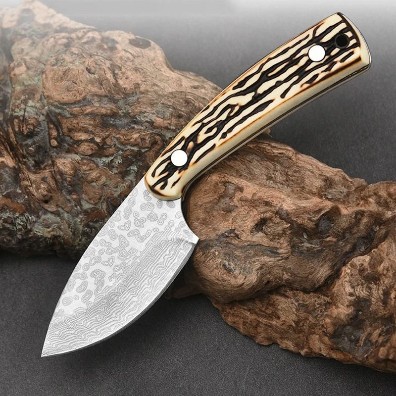 Damascus Pattern Kitchen Meat Cleaver Boning Knife Chef Peeling Fishing  Barbecue Knife Raw Fish Cutter Butcher Knife