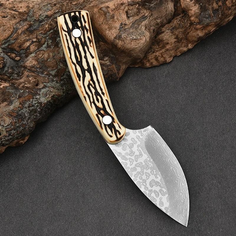 Damascus Pattern Kitchen Meat Cleaver Boning Knife Chef Peeling Fishing  Barbecue Knife Raw Fish Cutter Butcher Knife