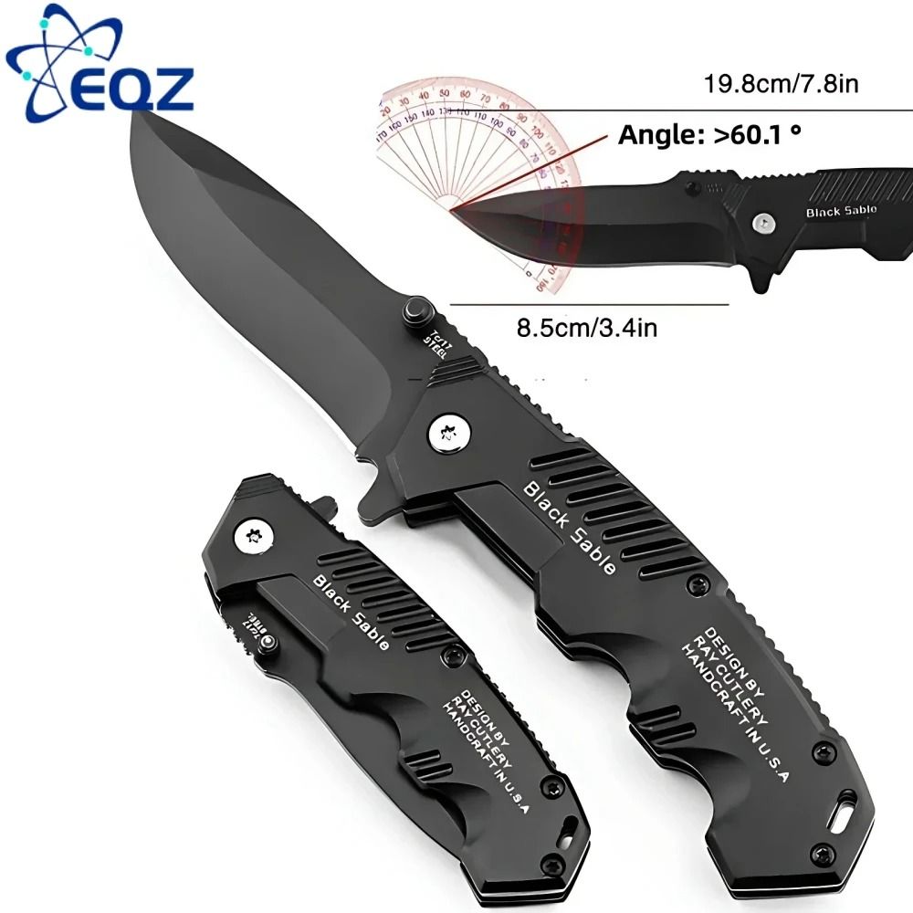 EDC Sharp Stainless Steel Folding Knife Outdoor Camping Tactical Hunting Knife Pocket Knife Sharp and Durable S/L