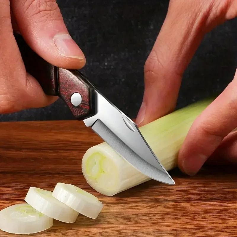 Multiple Mini Folding Knives, Multifunctional Pocket Knives with Wooden Handles, Fruit Knives, Outdoor Knives TB9195