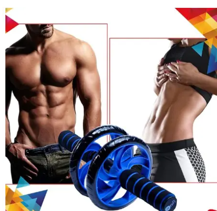 Workout Fitness Bodybuilding Abdominal Exercise Muscle Training Ab Wheel With Mat Exercise Roller Ab Guide Roller Wheel