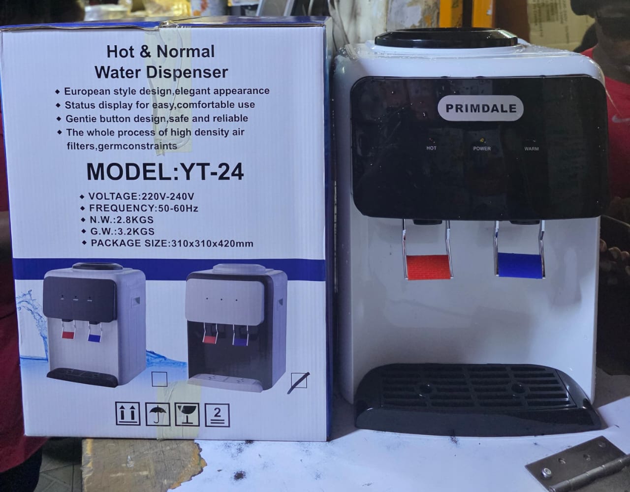 🎀ORIGINAL LATEST PRIMDALE TABLE TOP HOT &NORMAL WATER DISPENSER🦋HOT WATER FUNCTION, IDEAL FOR MAKING TEA, COFFEE, OR INSTANT NOODLES AT THE TOUCH OF A BUTTON.