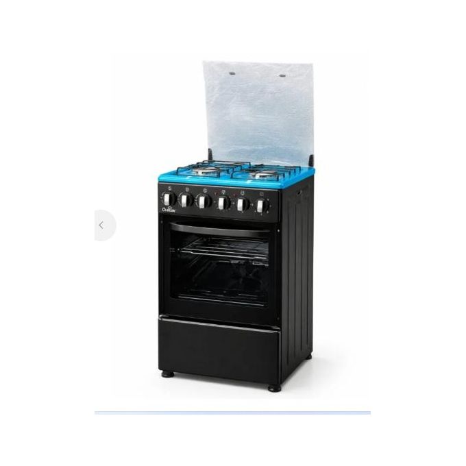 50*55 Olelon 3+1 Standing Gas Cooker with 3 Gas Burner and One Hotplate Stand Alone Gas Stove Cooker