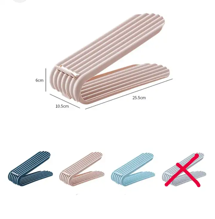 Shoe Slots Space Saving Stackable Storage Rack Double
SEE VIDEO BELOW