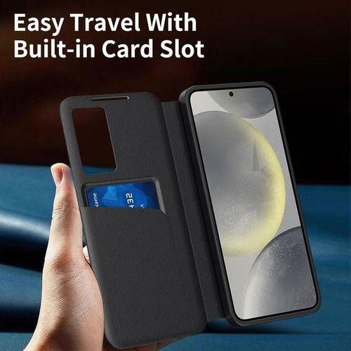 Galaxy S25 Ultra Smart View Leather Flip Case/cover Window Card Slot