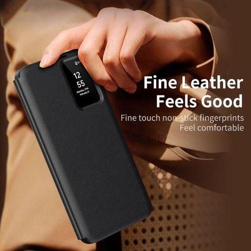 Galaxy S25 Ultra Smart View Leather Flip Case/cover Window Card Slot