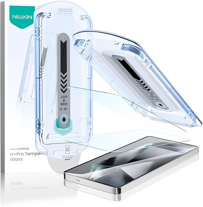 Nillkin Premium Tempered Glass for Samsung Galaxy S25 Ultra HD Screen Protector with Easy Installation Kit Tray