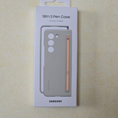 Galaxy Z Fold 5 Official S Pen Case/cover - Protective with Built-in S Pen Holder Slot-gray