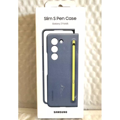 Galaxy Z Fold 5 Official S Pen Case/cover - Protective with Built-in S Pen Holder Slot- blue
