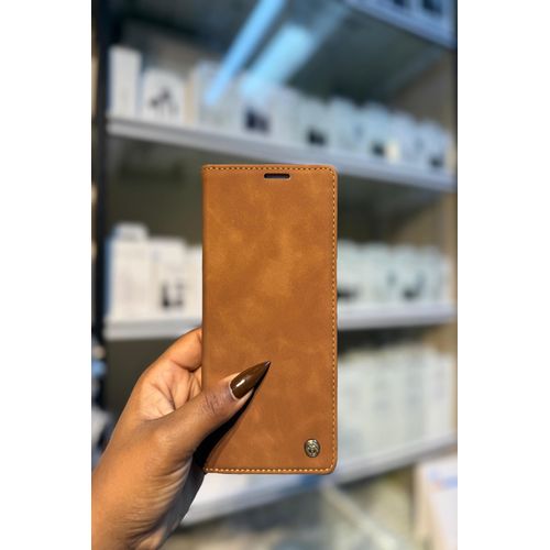 Caseme Wallet Flip Case for Samsung Galaxy S21 Ultra, Matte Texture Retro PU Leather