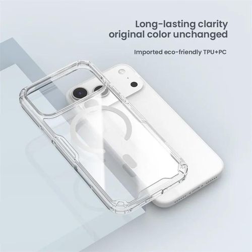 Nature Pro Series for iPhone 17 Air Case/Cover Compatible with MagSafe TPU + PC Ultra Clear Phone Cover/Case - Transparent