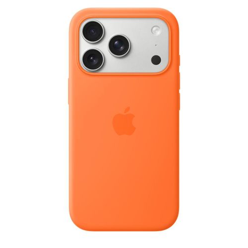 Apple iPhone 17 Pro Silicone Case/cover with MagSafe – Orange