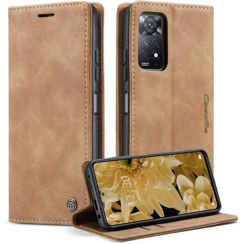 Wallet Flip Case, Retro Leather All-Round Protection Flip Cover Case for Redmi Note 11 Pro 4G